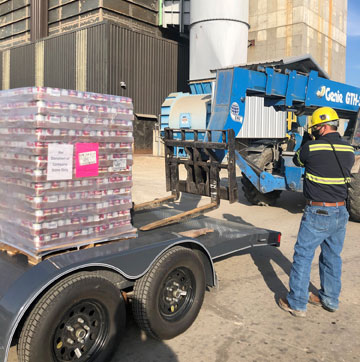 Campbell's donation delivery