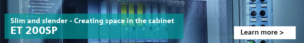 ET 200SP: Slim and slender - Creating space in the cabinet ET 200SP banner